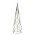 Árvore Cone Aramado Glitter Champanhe Natal Luxo 40cm - Magizi - Imagem 6