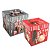 Kit 2 Caixas Embalagem Monta Fácil Decorada Natal Panetone e Presentes Com Laço - Imagem 1