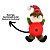 Papai Noel Iluminado LED Pelúcia Pendente Xadrez 24cm - Magizi - Imagem 4