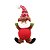 Papai Noel Iluminado LED Pelúcia Pendente Xadrez 24cm - Magizi - Imagem 7