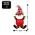 Papai Noel Iluminado LED Pelúcia Pendente Xadrez 24cm - Magizi - Imagem 3