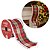 Kit 2 Fitas Aramada Natal Tecido Xadrez Borda Nevada 63mm x 5 metros - Magizi - Imagem 8