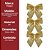 Kit 9 Laços Natalinos Dourado Brilho Suave 10x9cm - Magizi - Imagem 6