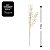 Conjunto 4 Galhos Natalinos Folhagem Decorativa Glitter Champanhe 30cm - Magizi - Imagem 3