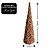 Árvore Cone Cotton Decorativa Lantejoulas Rosê Gold Natal 40cm - Magizi - Imagem 4