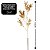 Kit 3 Galhos Decorativo Natalino Folhagens Douradas Metalizadas 55cm - Magizi - Imagem 5