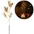 Kit 3 Galhos Decorativo Natalino Folhagens Douradas Metalizadas 55cm - Magizi - Imagem 3