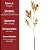 Kit 2 Galhos Decorativo Natalino Folhagens Douradas Metalizadas 55cm - Magizi - Imagem 6