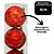 Kit 3 Bolas Natal Vermelho Fosco Decoradas Mensagens Dourado 8cm - Magizi - Imagem 3