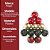 Kit 12 Bolas Natal Texturas Arabesco Luxo Vermelho, Dourado e Verde 6cm na Caixa Pinheiro - Magizi - Imagem 6