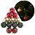 Kit 12 Bolas Natal Texturas Arabesco Luxo Vermelho, Dourado e Verde 6cm na Caixa Pinheiro - Magizi - Imagem 4