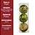 Kit 3 Bolas Natal Verde com Dourado Ouro Textura Luxo Glitter e Lantajoulas 8cm - Magizi - Imagem 6