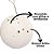 Kit 6 Bolas Natal Branco Glitter Brilho Prime 6cm na Caixa - Magizi - Imagem 4