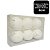 Kit 6 Bolas Natal Branco Glitter Brilho Prime 6cm na Caixa - Magizi - Imagem 7