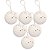 Kit 6 Bolas Natal Branco Glitter Brilho Prime 6cm na Caixa - Magizi - Imagem 3