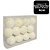 Jogo 24 Bolas de Natal Brancas Glitter Prime 4cm na Caixa - Magizi - Imagem 8