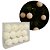 Jogo 12 Bolas de Natal Max Glitter Branco Prime 4cm na Caixa - Magizi - Imagem 4