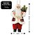 Papai Noel Decorativo Xadrez Vermelho Gorro Guizo 25cm - Magizi - Imagem 5