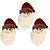 Kit 6 Pelúcias Pendentes Papai Noel Scotch e Carinha Natal Vermelho e Verde 22cm - Magizi - Imagem 6