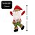 Kit 6 Pelúcias Pendentes Papai Noel Scotch e Carinha Natal Vermelho e Verde 22cm - Magizi - Imagem 5