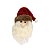 Carinha Papai Noel Pelúcia Scotch Pendente Gorro Crochê 13cm - Magizi - Imagem 1