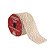 Kit 2 Fitas Aramada Tecido Branco Listras Douradas Rolo 63mm x 5 metros - Magizi - Imagem 6