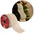 Kit 2 Fitas Aramada Tecido Branco Listras Douradas Rolo 63mm x 5 metros - Magizi - Imagem 4
