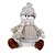 Boneco de Neve Alpino Sentado Com Cachecol Pelúcia Natal 30cm - Magizi - Imagem 1