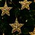 Kit 4 Estrelas Natal Tridimensional Arabesco Lisa Dourada 11cm - Magizi - Imagem 2