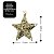 Kit 4 Estrelas Natal Tridimensional Arabesco Lisa Dourada 11cm - Magizi - Imagem 3