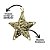 Kit 4 Estrelas Natal Tridimensional Arabesco Lisa Dourada 11cm - Magizi - Imagem 4