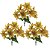 Jogo 3 Buquês Natalino Bico de Papagaio Dourado Prime 30cm 7 Flores - Magizi - Imagem 1