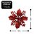 Jogo 4 Flores Bico de Papagaio Vermelha Natal Pick Glitter 9cm com Presilha - Magizi - Imagem 5