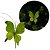 Borboleta Pick Natal Verde Full Glitter Luxo 23cm - Magizi - Imagem 4