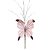 Kit 3 Borboletas Pick Natal Rosê Full Glitter Luxo 23cm - Magizi - Imagem 4