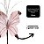 Borboleta Pick Natal Rosê Full Glitter Luxo 23cm - Magizi - Imagem 3