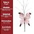 Borboleta Pick Natal Rosê Full Glitter Luxo 23cm - Magizi - Imagem 6