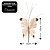 Kit 4 Borboletas Pick Natal Champanhe Full Glitter Luxo 23cm - Magizi - Imagem 6