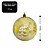 Kit 3 Bolas de Natal Decorada Print Mix Dourada Translúcida Luxo 10cm - Magizi - Imagem 5