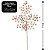 Jogo 2 Galhos Multi Folhagem Natal Glitter Rosê Gold 80cm - Magizi - Imagem 5