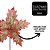Kit 3 Flores Bico de Papagaio Veludo Rosê Pick Natal Glitter Dourado 24cm - Magizi - Imagem 3