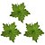Kit 3 Flores Bico de Papagaio Pick Natal Glitter Lantejoulas Verde 20cm - Magizi - Imagem 1