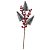 Galho Decorativo Natal 3 Pinheiros Nevados e Berries 48cm - Magizi - Imagem 1