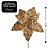 Flor Bico de Papagaio Pick Natal Veludo Arabescos Glitter Dourado 28cm - Magizi - Imagem 5