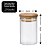 Pote Hermético Porta Temperos Vidro Borosilicato e Tampa Bambu 110ml - Tuut - Imagem 4