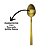 Jogo 6 Colheres para Chá Inox Dourado Ibiza 16cm - Tuut - Imagem 4