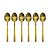 Jogo 6 Colheres para Chá Inox Dourado Ibiza 16cm - Tuut - Imagem 1