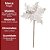 Flor Bico de Papagaio Pick Natal Textura Veludo Branco 22cm - Magizi - Imagem 6