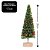 Jogo 2 Pinheiros Decor Natal Glitter Dourado Enfeite de Mesa 20cm - Magizi - Imagem 4