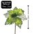 Flor Bico de Papagaio Verde Mescla Pick Natal Luxo 20cm - Magizi - Imagem 4